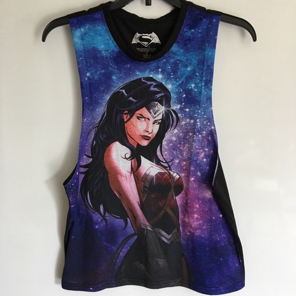 Hot Topic Tops - 💫3/$10💫Wonder Woman Galaxy Workout Tank
